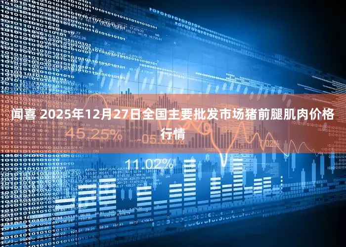 闻喜 2025年12月27日全国主要批发市场猪前腿肌肉价格行情